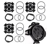 Lot de 3 Support de Vélo, Support Gps, Support Compteur Vélo VTT et Route, Support GPS sur Potence ou Guidon, Accessoires de Fixation, Noir