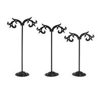 Lot de 3 supports à bijoux en métal à suspendre pour boucles d'oreilles, colliers et plateau à vaisselle