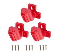 Lot de 3 supports à outils avec vis pour perceuses 12 V, support de rangement mural ou d'établi de travail, cintre robuste en plastique ABS pour outils électriques, solution d'organisation d'atelier
