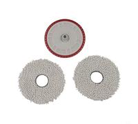 Lot de 3 supports de balai et coussinets pour aspirateur T30C T50 Max Pro N30 Pro, pièces de rechange en microfibre plastique pour robot aspirateur (rouge)