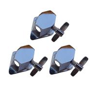 Lot de 3 supports de batterie Tom pour percussion | Plaque de base en métal, résistante à la rouille, finition soignée, facile à installer/enlever, compact et léger, lot de 3