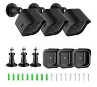 Lot de 3 supports de caméra d'extérieur Blink - Réglable à 360° - Clignotant 4 & 3 - Résistant aux intempéries et robuste - Accessoire de montage pour caméra extérieure et intérieure