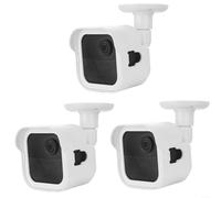 Lot de 3 supports de caméra pour Blink Outdoor 4e et 3e génération - Support réglable à 360° - Résistant aux intempéries - Noir/blanc - Positionnement sûr et précis pour la sécurité de la maison/du