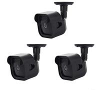 Lot de 3 supports de caméra pour Blink Outdoor 4e et 3e génération - Support réglable à 360° - Résistant aux intempéries - Noir/blanc - Positionnement sûr et précis pour la sécurité de la maison/du