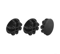 Lot de 3 supports de connexion centraux en plastique à 4 voies pour toit de tonnelle - Pièce de rechange robuste - Facile à installer - Noir