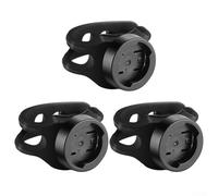 Lot de 3 supports de feu arrière de vélo compatibles avec West Biking Smart Light, support de tige de selle ABS avec attaches de câble pour le cyclisme, noir, lot de 3 (supports de selle)