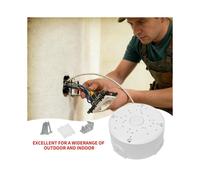 Lot de 3 Supports de Fixation Universels pour Boîtier de Jonction de Caméra de Sécurité, Étanches, pour Montage Mural ou Plafond Extérieur