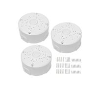 Lot de 3 Supports de Fixation Universels pour Boîtier de Jonction de Caméra de Sécurité, Étanches, pour Montage Mural ou Plafond Extérieur