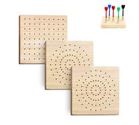 Lot de 3 supports de fléchettes en bois - Accessoires pour ranger des fléchettes en acier, des fléchettes souples et des fléchettes de toutes sortes