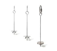 Lot de 3 supports de millet en acier inoxydable pour cage à oiseaux, brochettes de nourriture à suspendre pour perroquets, aras, perruches et perruches, idéal pour les fruits, les légumes et les