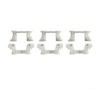 Lot de 3 supports de ponceuse en plastique blanc - Pièces de rechange pour ponceuse orbitale aléatoire PSM 4510 - Cadre vibrant - Longue durée, léger