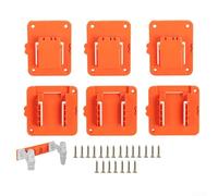 Lot de 3 supports de rangement de batterie 20 V avec section de montage pour perceuse pour arrangement d'outils verticaux compatibles avec les plateformes d'outils standard 20 V