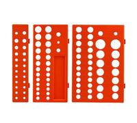 Lot de 3 supports de rangement pour douilles impériales en plastique pour adaptateurs de douilles à 6 points et 12 points, organisateur d'outils robuste avec forte capacité de charge pour une