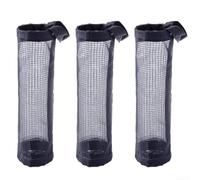 Lot de 3 supports de sacs poubelle muraux peu encombrants (noir) | Montage mural - Économisez de l'espace dans l'armoire - Lot de 3 - Gris/jaune - Organisateur