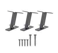 Lot de 3 Supports de Toit Robustes en Acier Inoxydable pour pergola, Bras pivotant à 90 degrés, sans découpe de Toit, Construction Durable avec vis