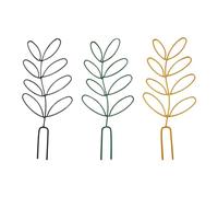 Lot de 3 supports d'escalade pour plantes - Treillis pour plantes de jardin - Support de fleurs de jardin - Treillis en métal - Accessoires de culture des plantes (noir, vert, doré)