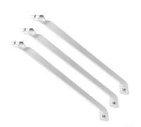 Lot de 3 supports d'étagère en fil métallique de 43,2 cm pour placard, chambre à coucher et cuisine - Supports d'étagère en fer enduit d'époxy avec matériel de montage, blanc