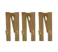 Lot de 3 supports d'éventail réglables en bambou for installer des éventails décoratifs, des éventails à main et des éventails d'été - Supports d'éventail en bois