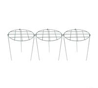 Lot de 3 supports en métal pour plantes grimpantes pour une croissance saine des pivoines, tomates et plus encore dans votre jardin (type grille)