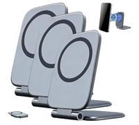 Lot de 3 supports magnétiques ultra fins pour tableau de bord de voiture, support de téléphone pliable et réglable à 270° pour salle de sport, miroir, grille d'aération