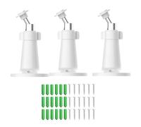 Lot de 3 supports muraux compatibles avec EufyCam 2C/2C Pro/2 Pro/E20/E40 et Google Nest Cam, résistant aux intempéries, rotatif à 360 °, installation sûre et facile pour l'intérieur et l'extérieur,