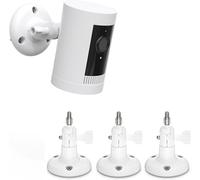 Lot de 3 supports muraux compatibles avec Rin g Stick Up Cam(Pro)/Outdoor Camera Plus et Eufy & Arl o,compatible avec toutes les caméras avec filetage standard 1/4"",blanc