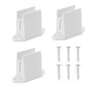 Lot de 3 supports muraux en plastique pour auvent, manivelle, volet roulant avec vis, 44,3 x 56,3 mm