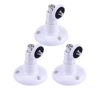 Lot de 3 supports muraux pivotants à 360° et inclinaison à 90°, support réglable pour caméra de sécurité pour intérieur et extérieur, compatible avec ARLO Pro et WYZE Cam Series, blanc