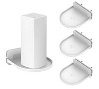 Lot de 3 supports muraux pour système WiFi domestique en maille pour Tenda Nova Linksys Velop TP-Link D-Link pour routeur Wi-Fi Google Nest (blanc)