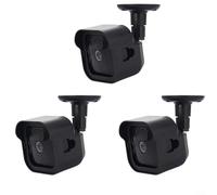 Lot de 3 supports muraux réglables à 360° pour appareils photo Blink Outdoor de 4e et 3e génération, matériau ABS, noir et blanc (noir)