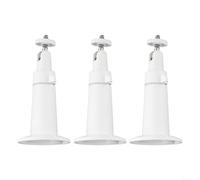 Lot de 3 supports muraux réglables pour caméras de sécurité compatibles avec Arlo Pro et autres modèles avec support de 6,35 mm avec rotation à 360 degrés et inclinaison à 90 degrés