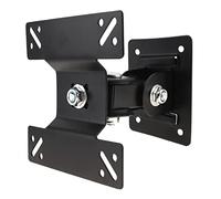 Lot de 3 supports muraux réglables pour TV 15 kg - Rotation à 180° pour écrans LCD LED à écran plat de 14 à 27 pouces - Support robuste, installation facile