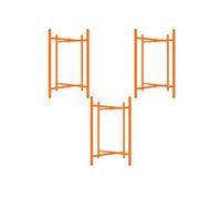 Lot de 3 Supports Pliables en X 75 cm H Pour Planches de Mortier Maçonnerie
