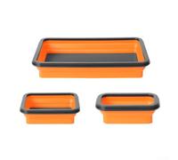 Lot de 3 supports pliables pour pièces de mécanicien | Maintient les vis, boulons, écrous en toute sécurité ; maintient l'établi propre ; 3 pour des tailles polyvalentes incluses