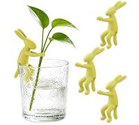 Lot de 3 supports pour plantes et plantes vivaces en forme de lapin pour