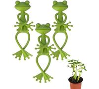 Lot de 3 supports pour plantes grimpantes en forme de grenouille - Support stable pour pot de fleurs en forme de grenouille