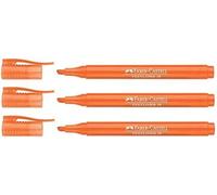 Lot De 3 Surligneurs Textliner 38 Avec Clip Pointe Biseau 1-4 Mm Orange[Z785]