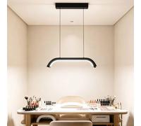 Lot de 3 suspensions LED (48 W) en forme d'arche, intensité variable, pour prothésistes ongulaires; lampe demi-lune pour manucure (3000K-6000K) pour l'éclairage des salons manucure(Black)
