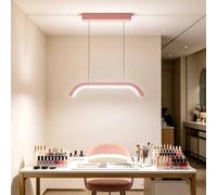 Lot de 3 suspensions LED (48 W) en forme d'arche, intensité variable, pour prothésistes ongulaires; lampe demi-lune pour manucure (3000K-6000K) pour l'éclairage des salons manucure(Pink)