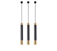 Lot de 3 Suspensions Tubulaires Longues, Lampe Suspendue Led Moderne 3W, Lustre En Métal, Luminaires Suspendus Décoratifs Pour Comptoir de Bar, Appliques Linéaires Simples Pour Îlot de Cuisine