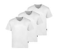 Lot de 3 t-Shirts de Luxe à col en V pour Homme - Blanc