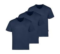 Lot de 3 t-Shirts de Luxe à col en V pour Homme - Bleu Marine