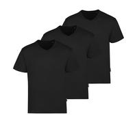Lot de 3 t-Shirts de Luxe à col en V pour Homme - Noir
