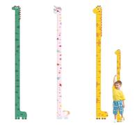 Lot de 3 tableaux de hauteur pour enfants, tableau de la hauteur, autocollants muraux avec motif cerf, cheval, dinosaure, tableau de hauteur pour chambre d'enfant pour mesure de croissance