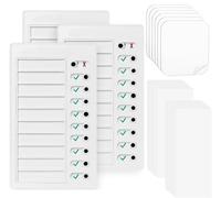 Lot de 3 tableaux de liste de choses à faire, tableau de tâches pour enfants et adultes, tableau de routine pour enfants, tableau de choses à faire pour mur, réfrigérateur, cuisine, planificateur de