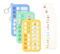 Lot de 3 tableaux de rappel pour les personnes âgées, tableau de tâches pour enfants, liste de tâches, tableau visuel portable, outils de planification des tâches quotidiennes amovibles avec cartes de