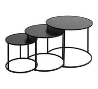 Lot de 3 tables à café Noan noir