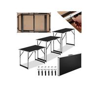 Lot de 3 tables à tapisser pliable noir