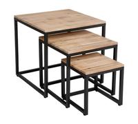 Tables basses gigognes bois Edena Atmosphera Marron G