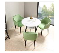 Lot de 3 tables et chaises de bureau - Table de réception - Table de négociation - Café - Boutique de thé - Restaurant occidental - Loisirs créatifs - Table ronde - Salon - Cuisine - Table à manger